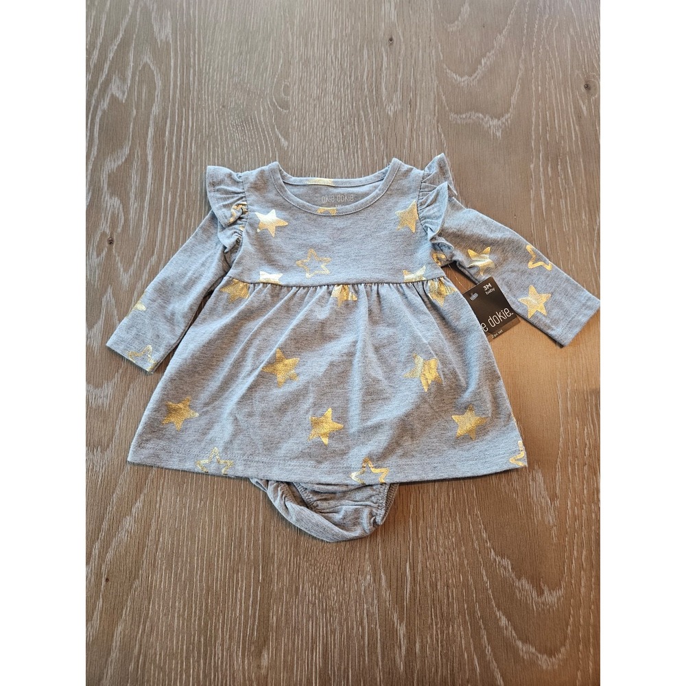 Okie dokie baby girl romper 3‎ mos